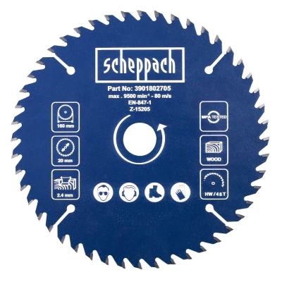 Afbeelding van Scheppach Zaagblad PL55 Ø160 mm 48 Tanden