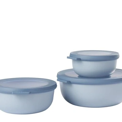 Afbeelding van Mepal Multikom Set Nordic Blue 3 Delig (350, 750 ml en 1.25 Liter)