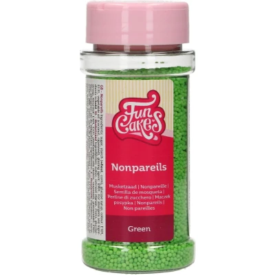 Afbeelding van FunCakes Suikerdecoratie Musketzaad Groen 80g Eetbare Taartdecoratie