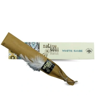Afbeelding van Native Soul wierook White sage Witte salie Wierookstokjes 3 doosjes