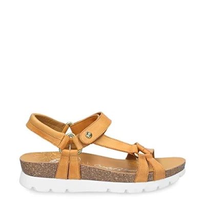 Afbeelding van Panama Jack Sally Basics Open sandalen voor dames met sleehak, vintage, 40 EU