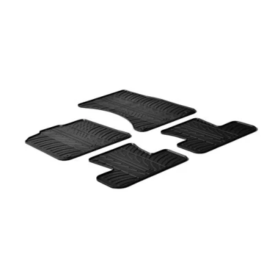 Afbeelding van Gledring Rubbermatten passend voor Audi Q5 2008 2016 (T profiel 4 delig + montageclips)