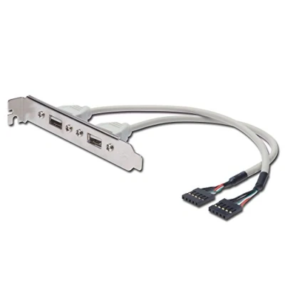 Afbeelding van Assmann Electronics USB Beugelkabel 2 x 5pin IDC