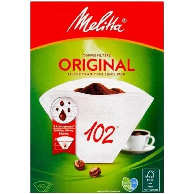 Afbeelding van Melitta Koffiefilters 102 40 stuks Wit