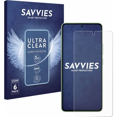 Afbeelding van Savvies Screenprotector voor Xiaomi Redmi Note 13 Folie Beschermfolie transparant (6 Stuks)