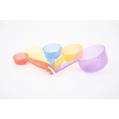 Afbeelding van TickiT Doorschijnende Kleur Maatbekers Pk5.