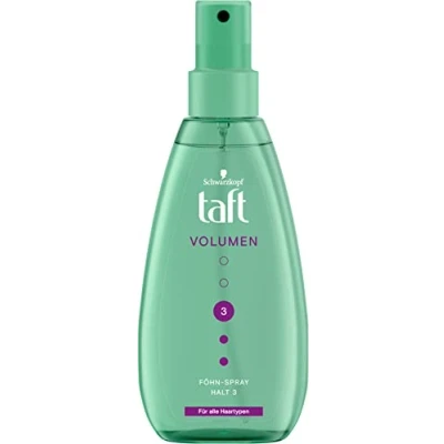 Afbeelding van Taft Föhnspray Volume Hold 3 (150 ml), geeft volume, grip en verbetert tegelijkertijd de natuurlijke haarzwaai, haarstyling voor maximaal 24 uur houvast