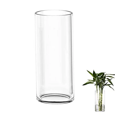 Afbeelding van TSKDKIT grote glazen vaas voor bloemen 35 cm cilinder verdikte heldere woonkamer moderne x 12