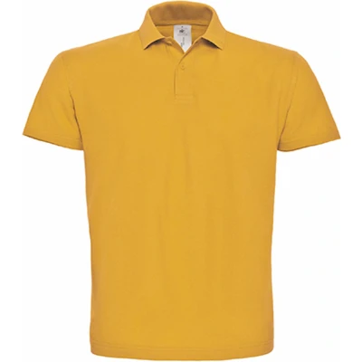 Afbeelding van Unisex Polo &#039;ID.001&#039; Goud merk B&amp;C Collectie maat 4XL