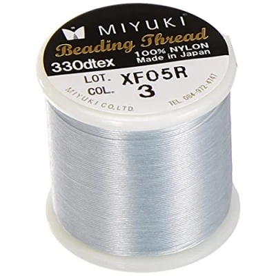 Afbeelding van Rayher Hobby 89300606 Oprijgaren voor rocailles, zilver, spoel 50 m, dikte 0,27 mm ø, ideaal Delica rocailles 1,6 mm, rijgaren 100% nylon, extreem dun en scheurvast