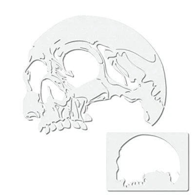 Afbeelding van Schedel Profi Airbrush sjabloon Stencil doodskop Skull