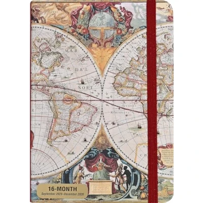 Afbeelding van Old world Compact diary 16 mnds 2026