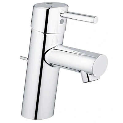 Afbeelding van GROHE Concetto eenhands wastafelkraan (DN 15, S Size, montage met één gat) chroom, 32204001, zilver