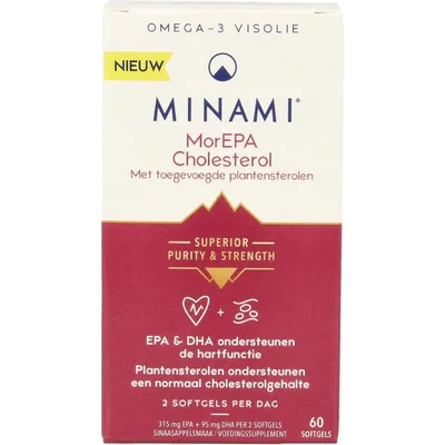 Afbeelding van Minami MorEPA cholesterol 60 softgels