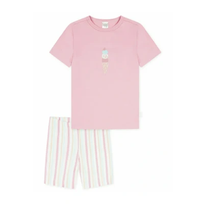 Afbeelding van Schiesser Motiv SET Pyjama voor kinderen, Maat: 92, Rosa weiß