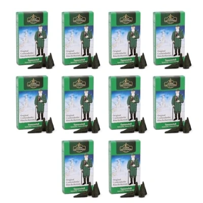 Afbeelding van Originele Crottendorfer wierookkaarsen voordeelverpakking 10x 24 stuks dennengeur (1 verpakking/1,57)
