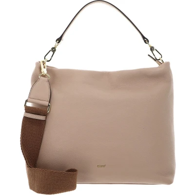 Afbeelding van abro Leren Schoudertas Leather Dalia Hobo Bag Kaia Natural Beige