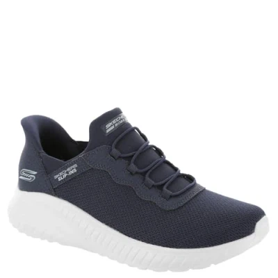 Afbeelding van Skechers Slip ins: Bobs Sport Squad dames sneakers blauw Maat 41 Extra comfort Memory Foam