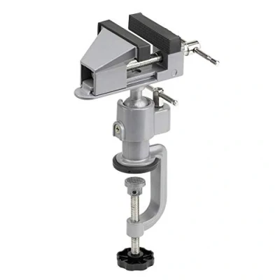 Afbeelding van Meister bankschroef Mini 50 mm Spanwijdte 360 draaibaar Veilig vastzetten van werkstukken Incl. Machinehouder/Tafelbankschroef met klemkaken/Fijnmechanische / 5136100