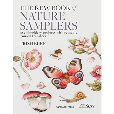 Afbeelding van The Kew Book of Nature Samplers (Folder edition): 10 Embroidery Projects with Reusable Iron on Transfers
