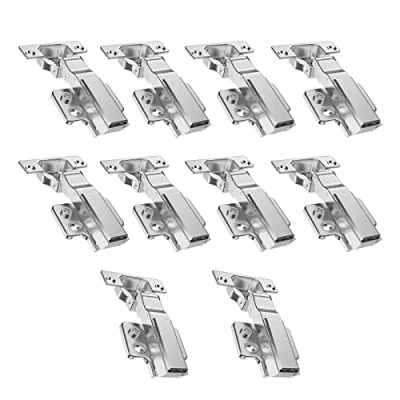 Afbeelding van AOLISHENG 10 Stks Soft Close Keuken Kast Scharnieren 35mm Deurscharnieren, Volledige Overlay 100 Graden Garderobe met Schroeven, 5 Paar