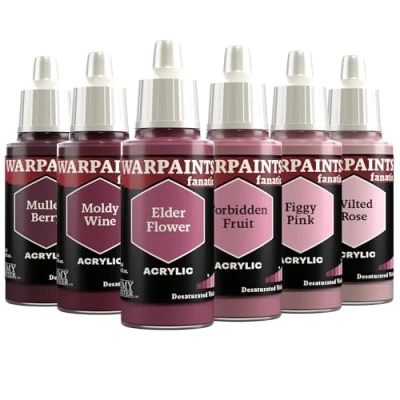 Afbeelding van The Army Painter, Warpaints Fanatic Flexible Triad: Desaturated Violets 6 x 18 ml acrylverf, miniatuur hobbyschilderij, kwaliteitsverf voor wargaming