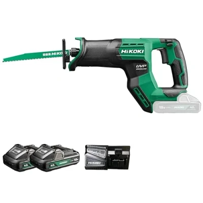 Afbeelding van Hikoki CR18DMAWWZ accu Reciprozaag 18V 300 mm 2 x 4,0 Ah + lader In HSC III koffer