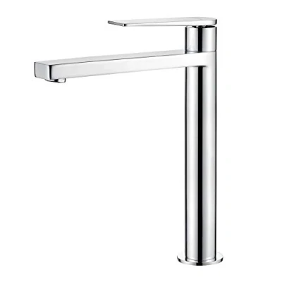 Afbeelding van GRIFEMA G11101 LYON High washbasin tap, Mixer MonoMando for Bathroom, Chrome, Silver [Exclusive in Amazon]