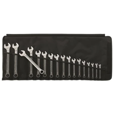 Afbeelding van Stahlwille Ring steeksleutelset 17 delig sleutelwijdte 6 22 mm vorm A chroom legering staal 1 stuk 96400804