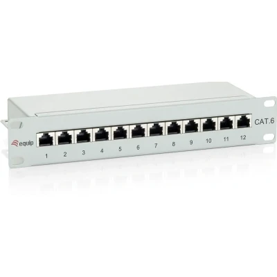 Afbeelding van Equip 10 patch panel Cat.6, 12 Port, 1U