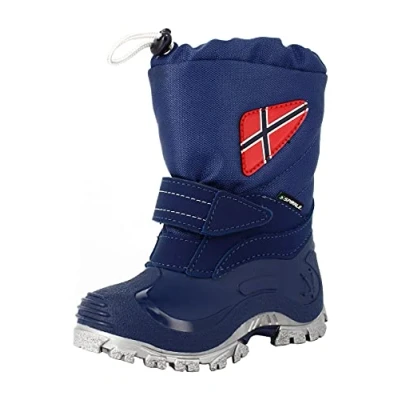 Afbeelding van Spirale Morten, Kindersneeuwlaarzen, Waterdicht, Antislip Rubberen Zool, Warme Voering, Blauw, 24 EU