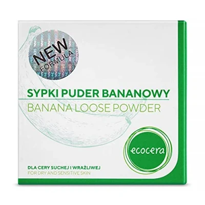Afbeelding van ECOCERA Banana powder Setting Make up Gezichts Poeder Vegan Parabenen vrij 8 g Fixatie