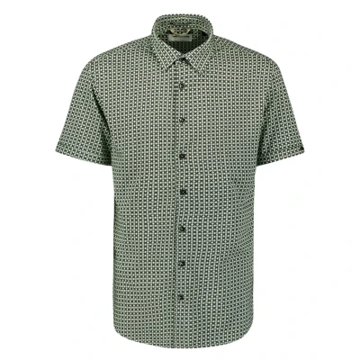 Afbeelding van No Excess Short Sleeve Jersey Overhemd Print Mosgroen maat XL Heren Overhemden Casual Effen met Regular fit Pasvorm Katoen