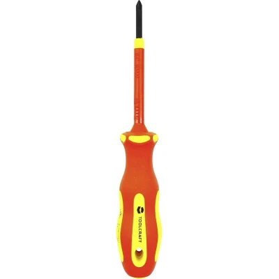 Afbeelding van TOOLCRAFT PH0 TO 5345748 VDE, Elektronica en fijnmechanica, Werkplaats Kruiskop schroevendraaier PH 0 Koplengte: 60 mm