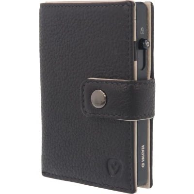 Afbeelding van Card Wallet Leather MagSafe Luxe Navy w/ Titanium Blue Cardprotector