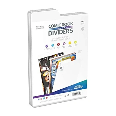 Afbeelding van Ultimate Guard Premium Comic Book Dividers White (25x) [UGD020023]
