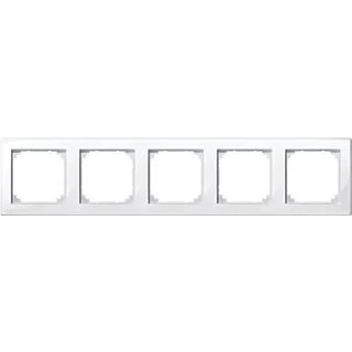 Afbeelding van Schneider electric m smart 5 voudig afdekraam montage vert hori klem schroef glans wit ral9010 kunststof ip20 478519