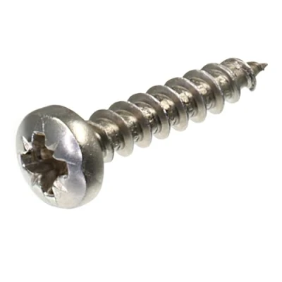 Afbeelding van SECCARO Spaanplaatschroef halfronde kop 4 x 20 mm, roestvrij staal V2A VA A2, houtschroef met volledige schroefdraad, kruiskop/PZ, 250 stuks