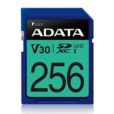 Afbeelding van ADATA ASDX256GUI3V30S R flashgeheugen 256 GB SDXC Klasse 10 UHS I
