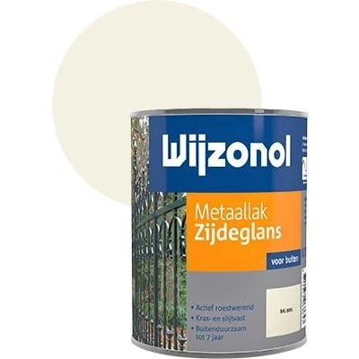 Afbeelding van Wijzonol Metaallak Zijdeglans Ral 9001 750 ml