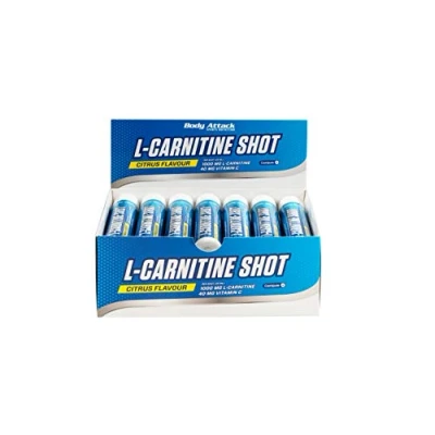 Afbeelding van Body Attack L Carnitine Shot Ampul maximale werking van hoge kwaliteit carnipure, citroen (20 x 25 ml)