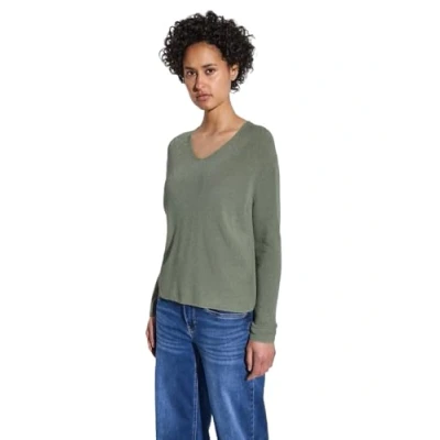 Afbeelding van STREET ONE Glinsterende trui, Dusty Milky Green, 36