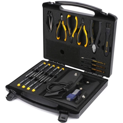 Afbeelding van Bernstein Tools for Electronics Werkzeugfabrik 2280 Gereedschapsset ESD, Professioneel Incl. koffer 18 delig