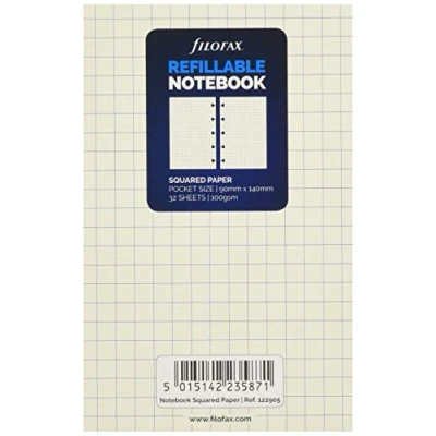 Afbeelding van Filofax Navulling Pocket Ruit 14 X 9 Cm Papier Wit 32 Stuks