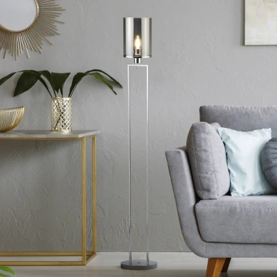 Afbeelding van Searchlight Vloerlamp Catalina met smoke glas EU9053CC