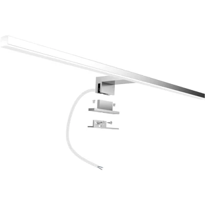 Afbeelding van Aogled Led Spiegellamp Badkamer 10w 820lm 60cm 230v 4000k,Roestvrij Staal 3 in 1 Ip44 Klasse Ii Slim 300 mm Badspiegellamp,Geen Flikkering,Spiegelvoorzijde/Kast/Wandverlichting Neutraal Wit 600