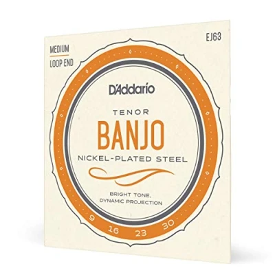 Afbeelding van D&#039;Addario Banjo Snaren EJ63 Tenor 4 String nikkel Loop End