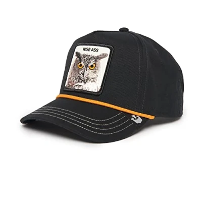 Afbeelding van Goorin Bros Wise Owl Twill Ass Black Snapback Cap