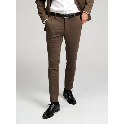 Afbeelding van The Original Performance Pants Heren Suit Broek Donker Bruin