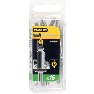 Afbeelding van Stanley blindklinknagel 4X12mm type 1 PAA58T (Per 15 stuks)
